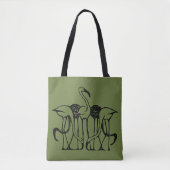 Dijsselhof - Fünf Flamingos, schöne Kunst, Tasche (Vorderseite)