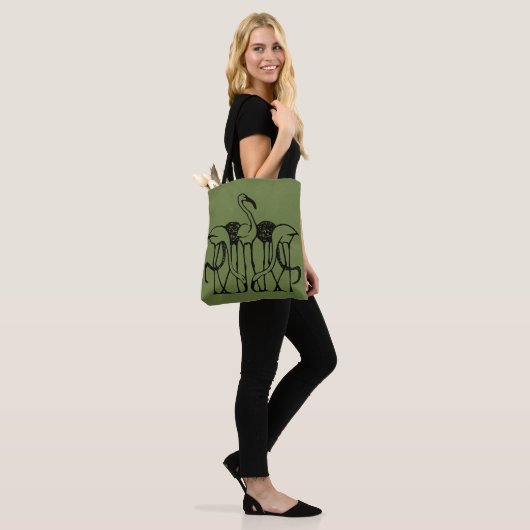 Dijsselhof - Fünf Flamingos, schöne Kunst, Tasche (Am Model)