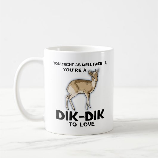 Dik-Dik zur Liebe Kaffeetasse (Links)