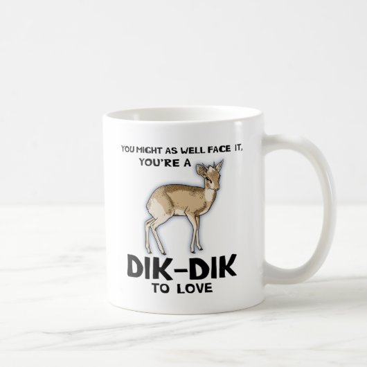 Dik-Dik zur Liebe Kaffeetasse (Rechts)