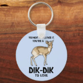 Dik-Dik zur Liebe Schlüsselanhänger (Vorderseite)