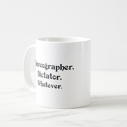 Diktator Kaffeetasse (Vorderseite Links)