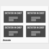Diktator Rechteckiger Aufkleber (Blatt)