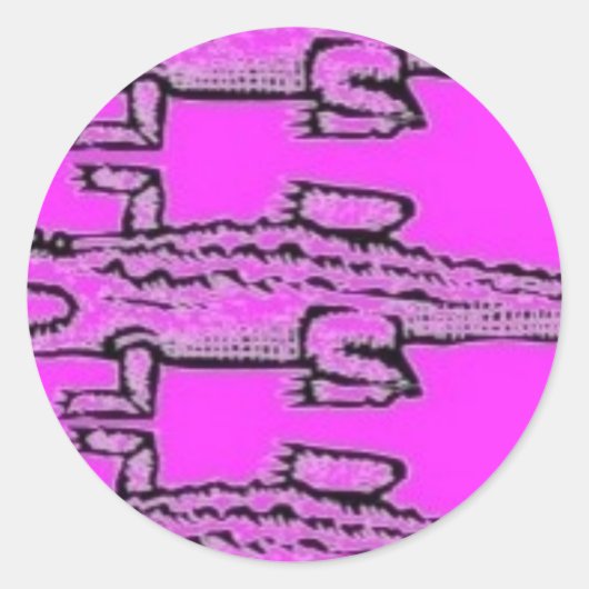 Diktator Runder Aufkleber (Vorderseite)