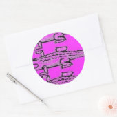 Diktator Runder Aufkleber (Umschlag)