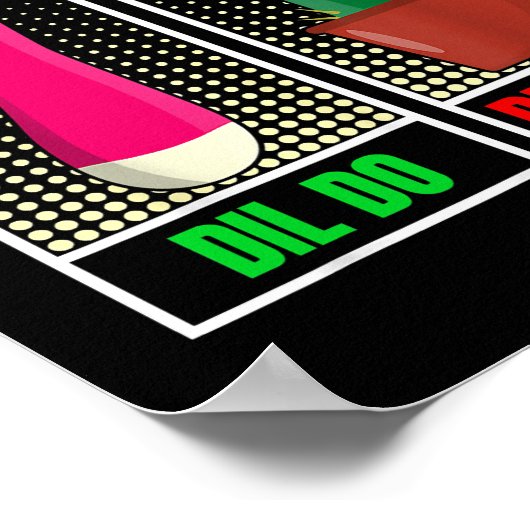 Dil Do Dil Don't Funny Iadangemessen Poster (Ecke)