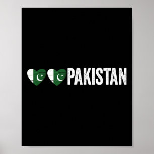 Dil Pakistan Azadi herzlichen Glückwunsch Flaggent Poster