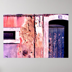 Dilapated Eingang, Cascias, Portugal Poster