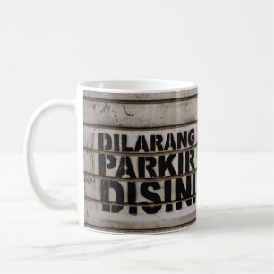 Dilarang parkir desi-Zeichen Kaffeetasse