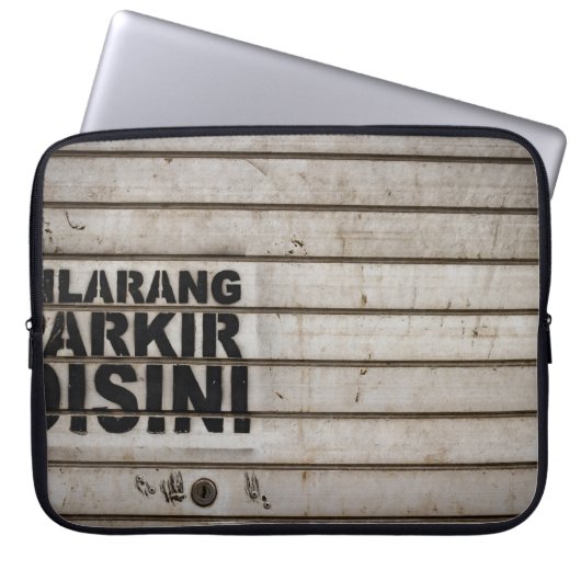 Dilarang parkir desi-Zeichen Laptopschutzhülle (Vorderseite)