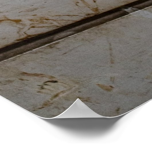 Dilarang parkir desi-Zeichen Poster (Ecke)