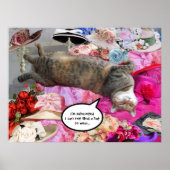 Dilemma der Princess Tatus Katze mit Diva Hats Poster (Vorne)