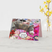 Dilemma der Prinzessin Tatus Cat Karte (Gelbe Blume)