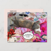 Dilemma der Prinzessin Tatus Cat Postkarte (Vorne/Hinten)