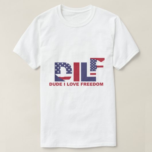 Dilf Typ I Liebe Freiheit T-Shirt (Design vorne)