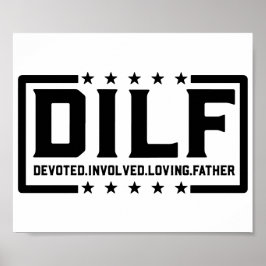 DILF Vater widmet sich liebevollen Vater Väter Poster