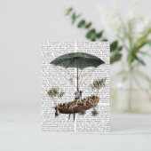 Diligenza und fliegende Kreaturen Postkarte (Stehend Vorderseite)