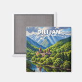 Dilijan-Nationalpark Armenien Magnet (Vorderseite/Rückseite)