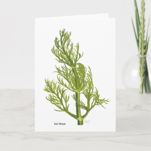 Dill Art Dankeskarte (Vorderseite)