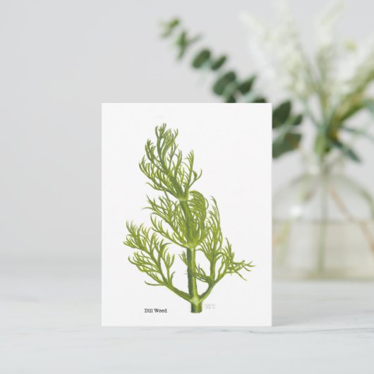 Dill Art Postkarte (Stehend Vorderseite)