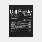 Dill Ckle Nutrition Facts Funny Thanksgiving Chris Fleecedecke (Vorderseite)