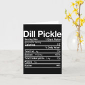 Dill Ckle Nutrition Facts Funny Thanksgiving Chris Karte (Gelbe Blume)