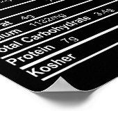 Dill Ckle Nutrition Facts Funny Thanksgiving Chris Poster (Ecke)