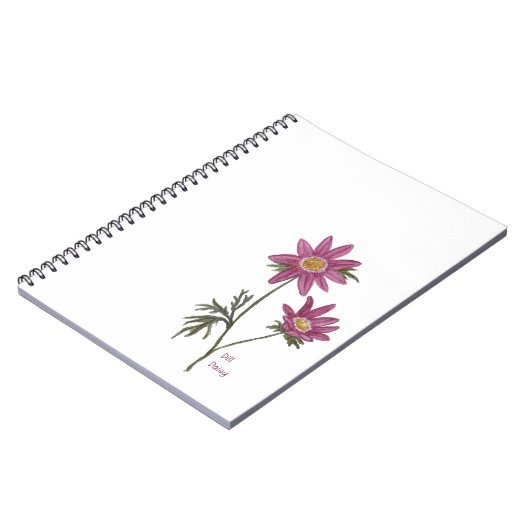 Dill Daisy Custom Notebook Notizblock (Linke Seite)