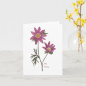 Dill Daisy Greetings Card Karte (Gelbe Blume)