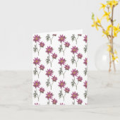 Dill Daisy Greetings Card White Pattern Karte (Gelbe Blume)