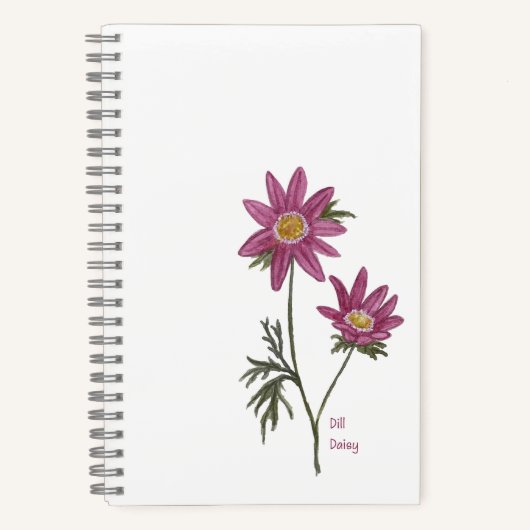 Dill Daisy-Notebook Notizblock (Vorderseite)