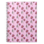 Dill Daisy Notebook Pink Pattern Notizblock (Vorderseite)