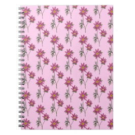 Dill Daisy Notebook Pink Pattern Notizblock