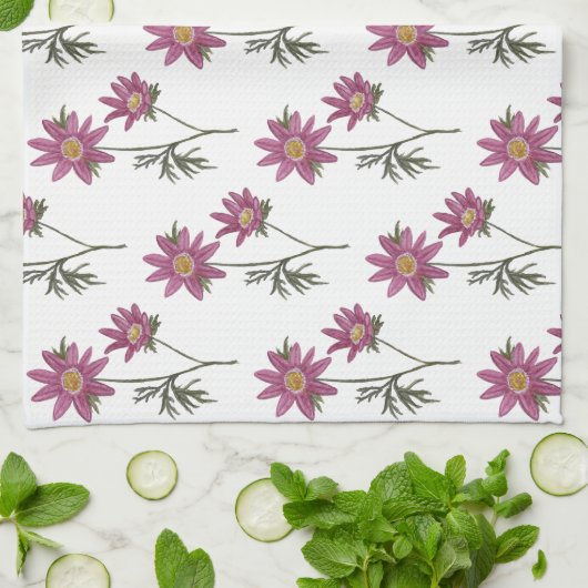 Dill Daisy Tea Handtuch (Gefaltet)