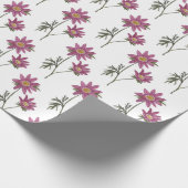 Dill Daisy Wrapping Paper White Pattern Geschenkpapier (Ecke)