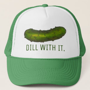 Dill (Deal) mit es Green Funny Sour Deli Pickle Truckerkappe