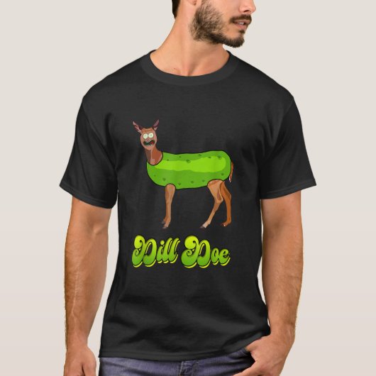 Dill Doe Lustige Pickle Deer oder Rentiere Männer T-Shirt (Vorderseite)