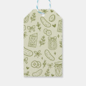 Dill-Gurken-Dankeschön-Geschenkanhänger Geschenkanhänger (Rückseite)