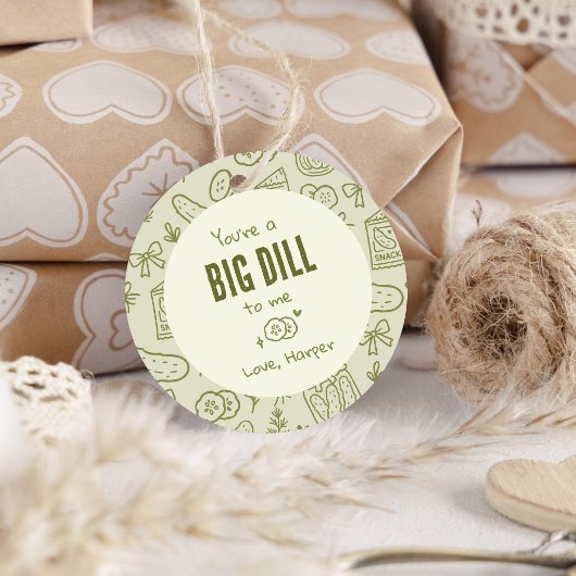 Dill-Gurken-Geschenkanhänger Geschenkanhänger