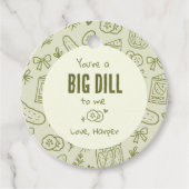Dill-Gurken-Geschenkanhänger Geschenkanhänger (Vorderseite)