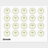 Dill-Gurken-Gunst-Sticker Runder Aufkleber (Blatt)