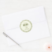 Dill-Gurken-Gunst-Sticker Runder Aufkleber (Umschlag)
