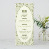 Dill-Gurken-Menükarte Menükarte (Stehend Vorderseite)