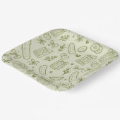 Dill-Gurken-Papierteller Pappteller (Gewinkelt)