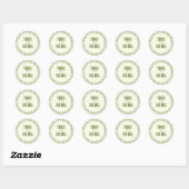 Dill-Gurken-Sticker-Cupcake-Toppers Runder Aufkleber (Blatt)