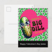 Dill-Gurken Valentinstag Postkarte (Vorne/Hinten)