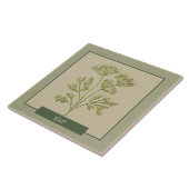 Dill Herb Kitchen Garden Faux Relief Fliese (Seite)