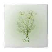 Dill Herbal Design Keramik Tile Fliese (Vorderseite)