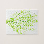 Dill herbs Dill Wasserfarbe Puzzle (Horizontal)