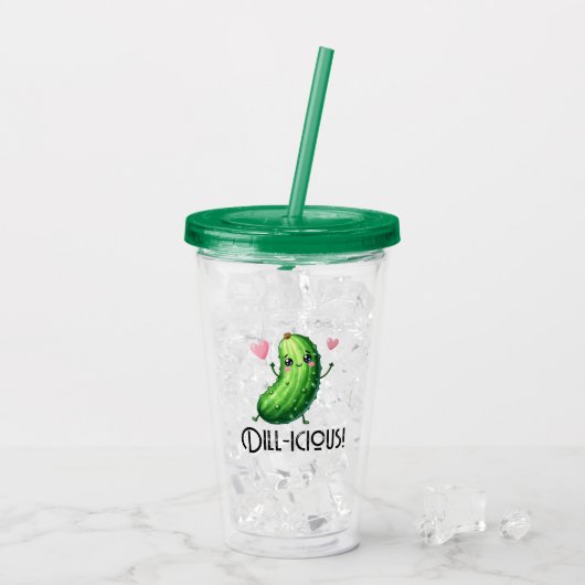 Dill-icious Acryltrinkbecher (Rückseite Ice)